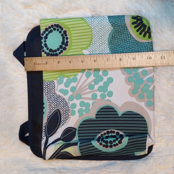 Thirty one Hanging Tote Back Seat Organizer Beach Aqua Floral Pattern - Picture 9 of 10